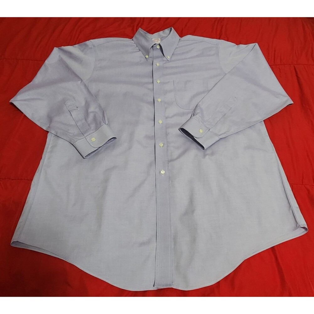 Brooks Brothers Button-Down Traditional Fit All Cotton Men' Shirt Size 17.5-36